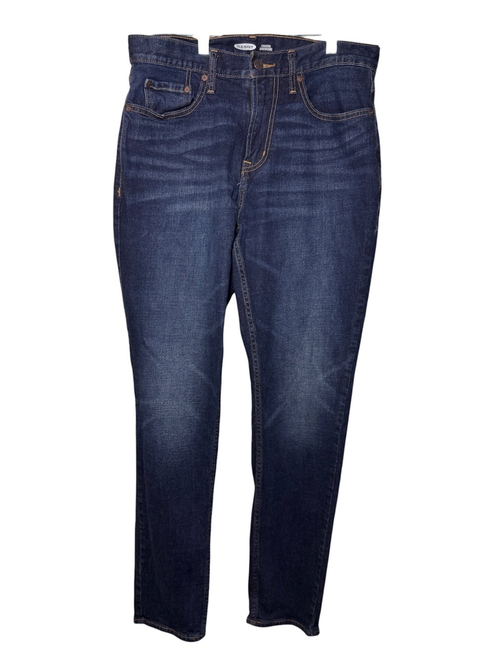 Old Navy Athletic Fit Straight Jeans Blue Denim Men's Stretch 31x32